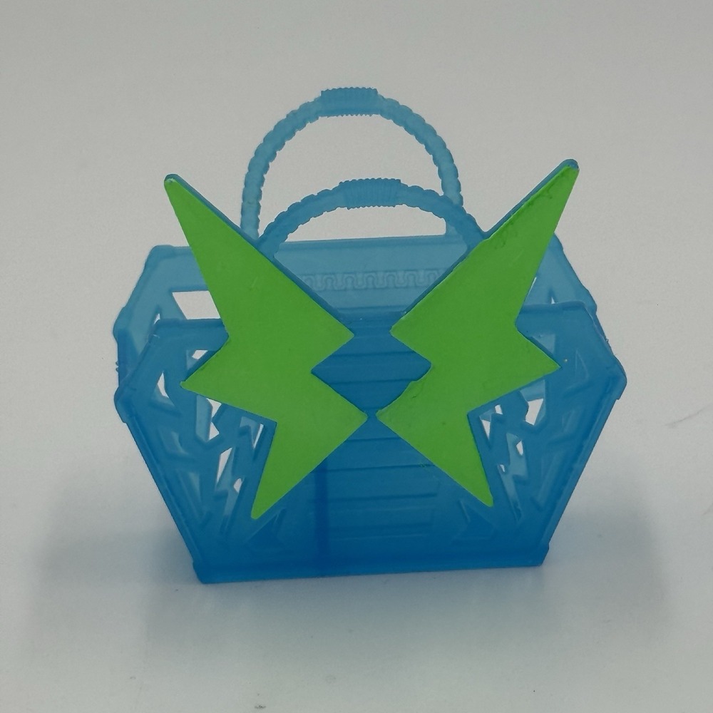 Monster High Frankie Stein Amped Up Blue Purse Tote Bag Lightning Bolt